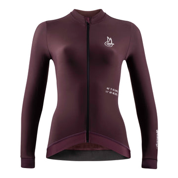 Women's Croce d'Aune Thermal Jersey - Bordeaux